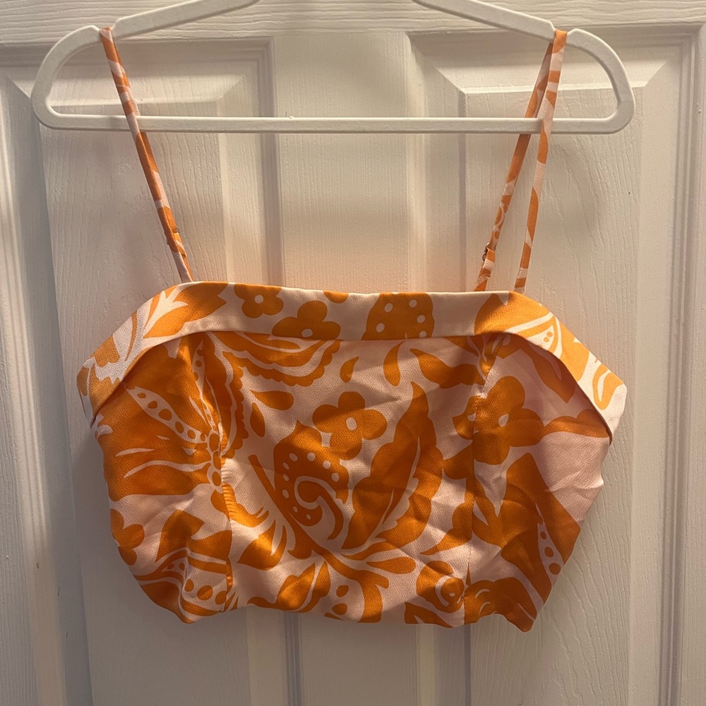 Lulu's Orange Floral Camisole